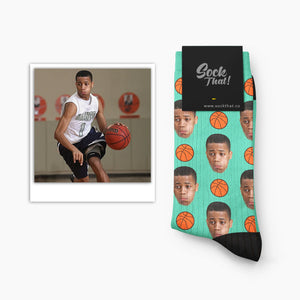 Custom Basketball Face Socks – Sock That!