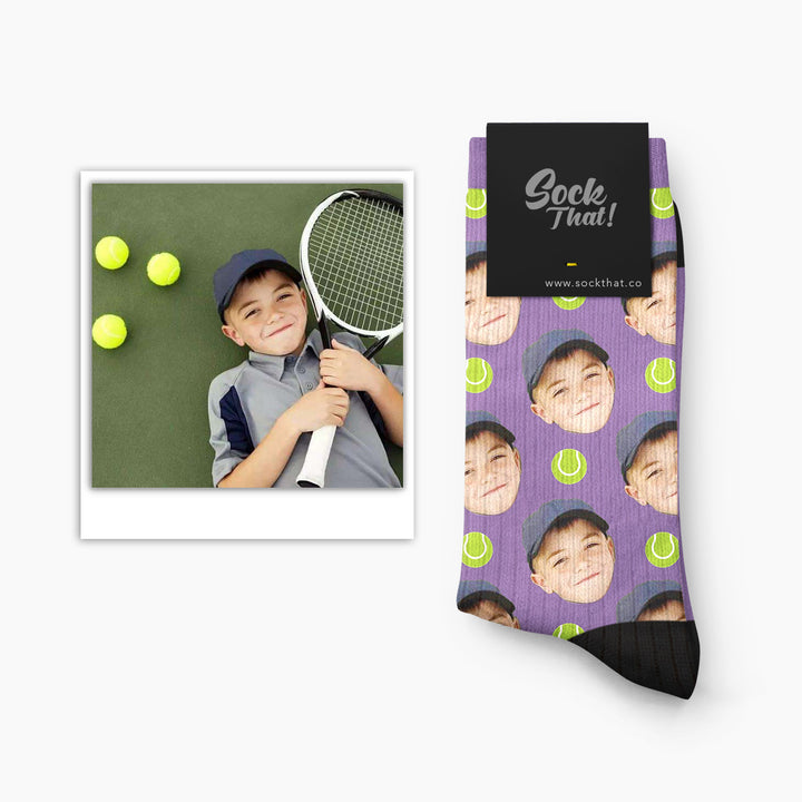 Custom Tennis Face Socks