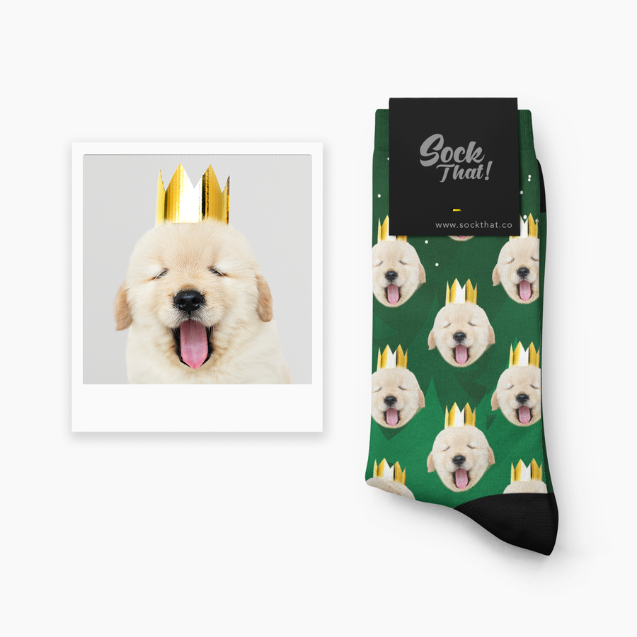 Custom Face Socks (featuring Christmas Trees) 🎄