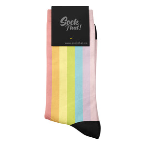 Funny Rainbow Background Socks