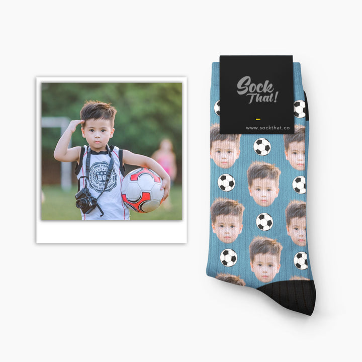 Custom Football Face Socks